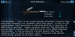 SFTOS TH3 Blaster Screen