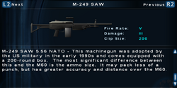 SFTOS M-249 SAW Screen