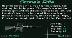 SFDM Stone's Rifle Screen