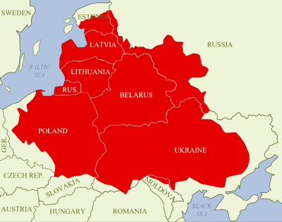 Gebiete weitester Ausdehnung der Res Publica Serenissima (Rzeczpospolita - Polish–Lithuanian Commonwealth) 1619 im Frieden von Deulino als Grundlage der Erstellung des Adelslexikons.png
