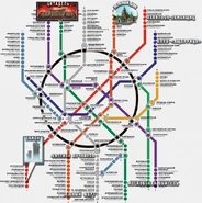 Тайный Город. Схема метрополитена.