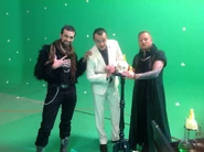 "Ласвегасы" и комиссар Сантьяга. Кадр со съёмок 3 сезона сериала "Тайный Город"