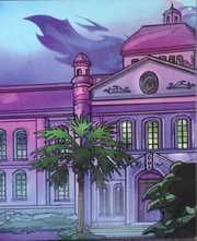 Das Hauptgebäude der Universtität ().