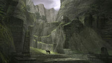 Concept art of the Temple's entrance from the remake.