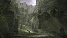 Concept art of the Temple's entrance from the remake.