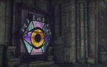 A Talisman bars entry to a corridor in The Last Guardian.