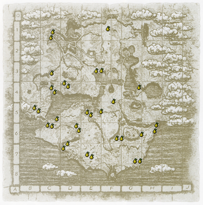 Shadow of the Colossus lizard location map - find all the lizards and max  out you stamina