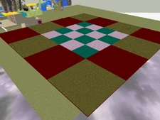 Flat surface which looks similar to a chess board.