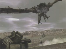 Roc swooping down towards Wander in D6.