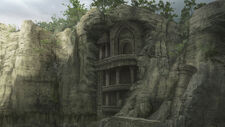 Concept art of the Temple from the remake.