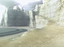 The path leading to the beach.