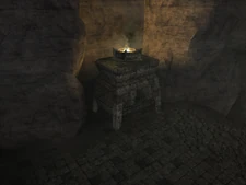 One of the flame pedestals.