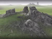 Early screenshot of G7 with the stonehenge structure missing on the top left.