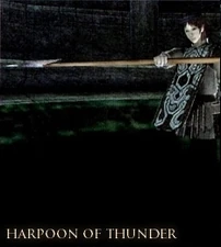 Wander receiving the Harpoon of Thunder.