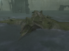 The 5th colossus' corpse.