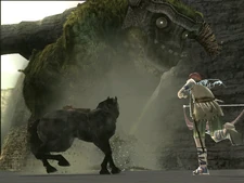 Wander facing off against the early 2nd colossus.