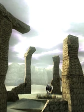 The broken temple which activates the colossus.