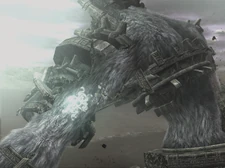 The sigil exclusive to hard mode on the colossus' arm.