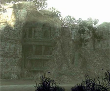 The ruined temple.
