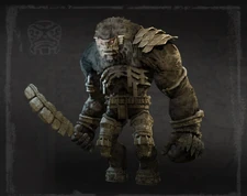 Full model of the 15th colossus in the remake.