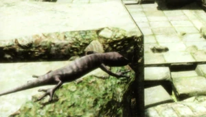 A gecko in The Last Guardian.