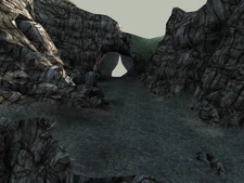 The cave at the southern side of the quadrant that led to I3.