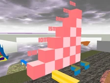 Stairs for jumping tests.