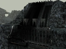 Close-up on the dam.