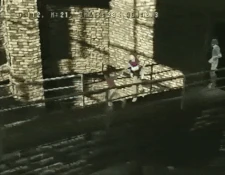 Ico jumping down to the bottom of the Waterfall in the PS1 version.