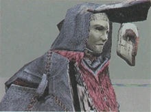 Model of Emon and his mask.