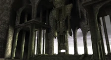 BetaShrine2.png (1.46 MB) Earlier model of the altar in the ending cutscene from the E3 Demo.