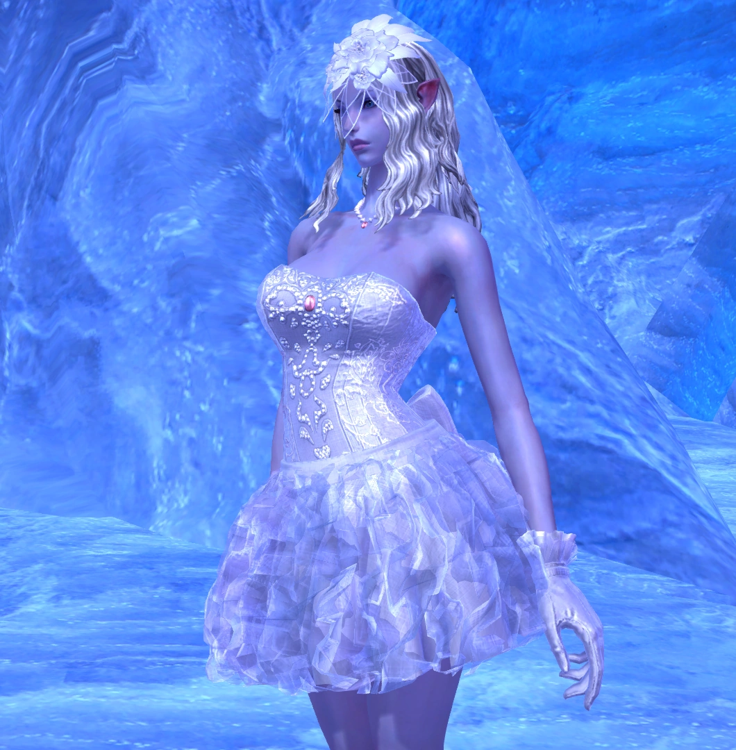 strapless open back dress Glam Feathered Dream main image 0