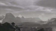 Footage of an earlier version of the area atop the canyon.