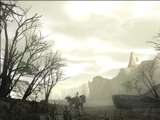 Early screenshot of what is the entrance to the Autumn Forest today, looking towards F5.