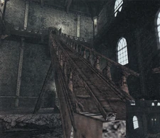 Shot of the bridge after using the bomb from the Official Guidebook.