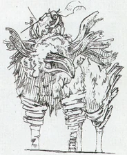 Another sketch of Griffin, now with Wander on top of it.