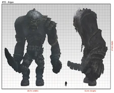 Size chart for the 15th colossus (Credits: Nomad Colossus).