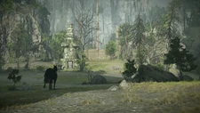 SHADOW OF THE COLOSSUS 20180217152809.jpg (1.69 MB) Agro rides alone toward the Umbral Glade shrine in the PS4 Remake.
