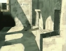 Bottom of the outside area next to the courtyard in the PS1 version.