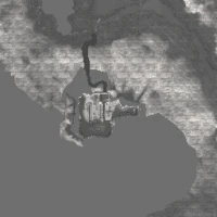 Comparison of the final Ruins with the shape of its slow texture, which shows an early version of its arena not found in any versions or pictures available.