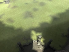 The shadows of the colossus' mountains missing in F7.