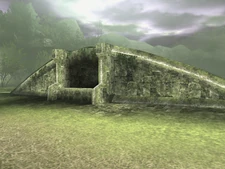 One of the entrances to the underground tunnels.