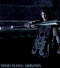 Wander receiving the Whistling Arrow.