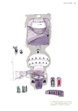 Concept art of the inside of the tower.