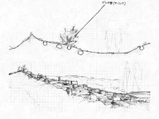 Sketch of the Labyrinth from the Nico bonus DVD. The above sketch is a cross-sectional view of the one below.