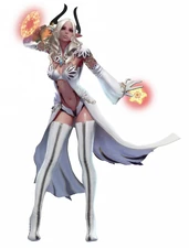 A female Castanic Sorcerer