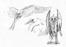 Concept art of the 5th colossus from the Nico bonus DVD.