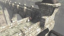 EastCragBridge.png (1.21 MB) Ico and Yorda walking along the top of the wall in the East Crag.