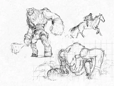 ValusSketchNicoDVD.png (272 KB) Sketches of the 1st colossus from the Nico bonus DVD.