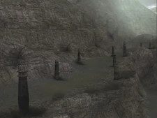 Ruins2.png (2.52 MB) Pillars aligned by the entrance of the cave that leads to the Ruins.